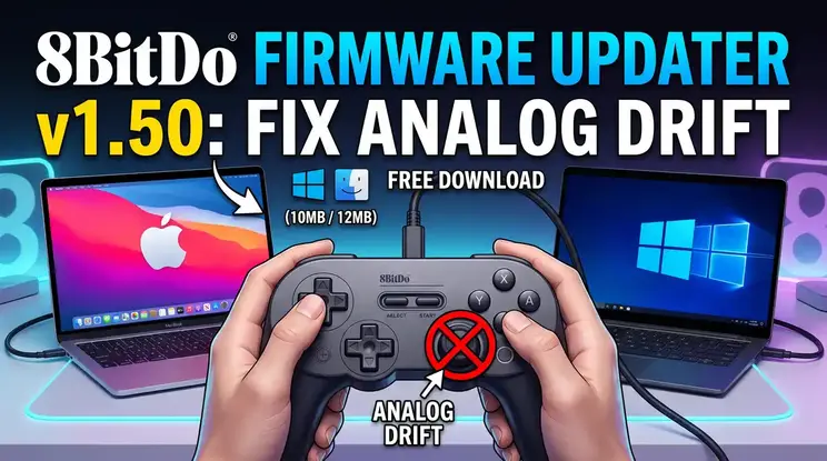 Cara Mudah Update Firmware Controller 8BitDo via PC dan macOS (v1.50)